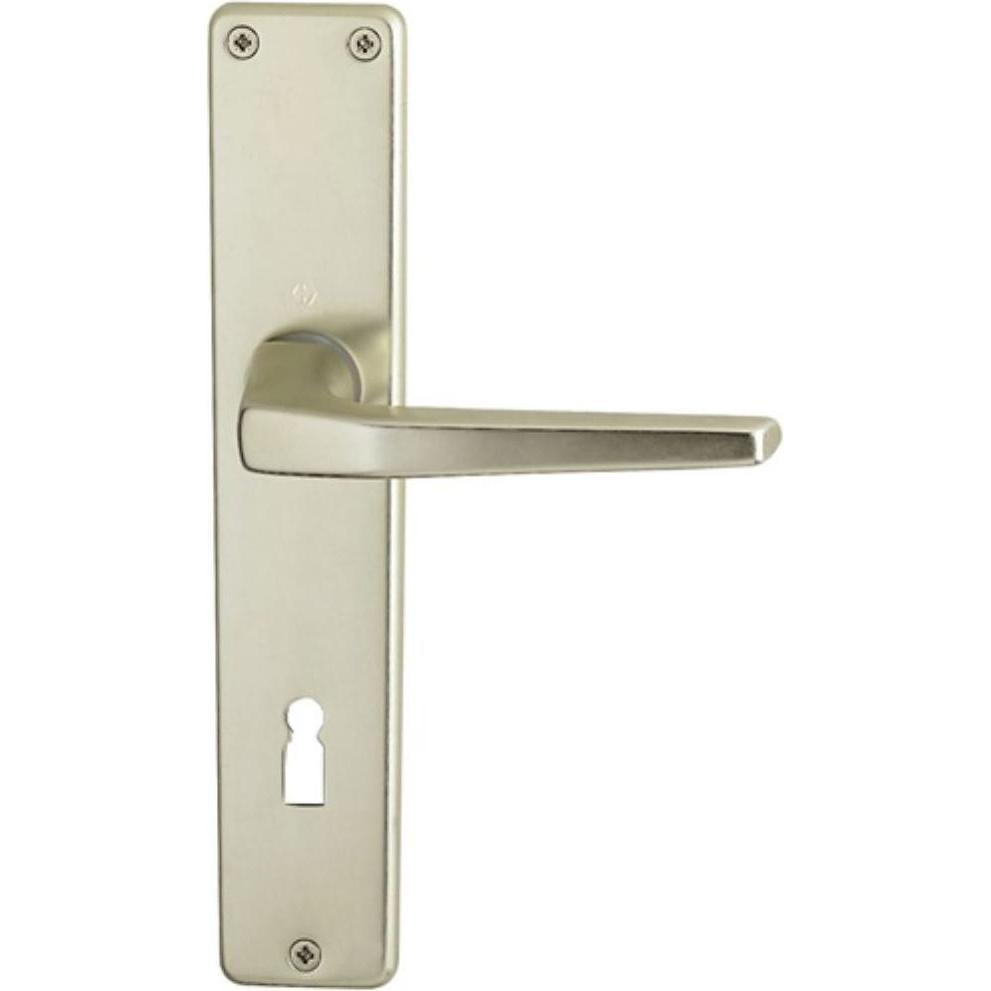 Hoppe, Türgriff + Fenstergriff, Türdrückerpaar Frankfurt 117L Aluminium F2 ohne Rosetten Vierkantstift 8 mm (Türgriff)