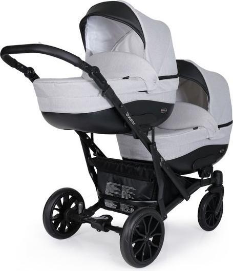 Produktbild Kunert Zwillingskinderwagen Booster 01 grau 2in1