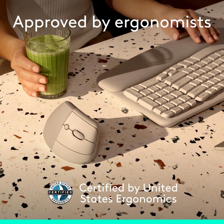 Actual product image Logitech Lift Vertical Sand (Wireless)