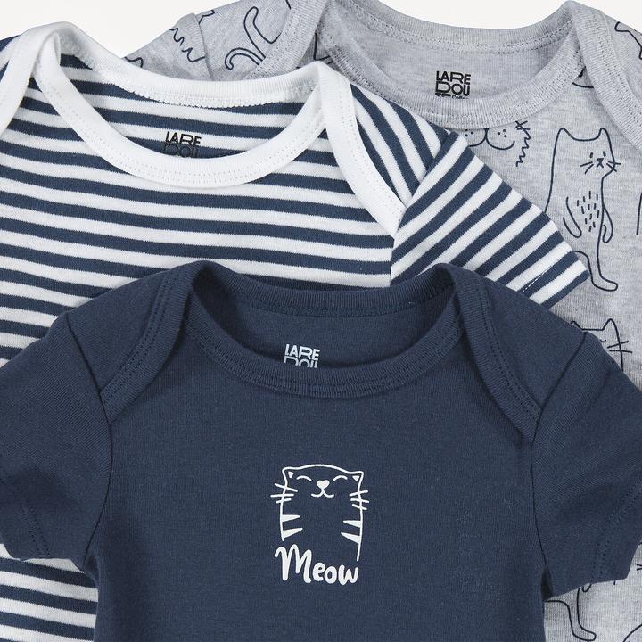 Actual product image La Redoute Collections 3er Pack kurzärmelige Bodys (80)