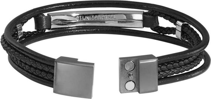 Immagine prodotto Bijouteria Bracciale (21 cm, Acciaio inossidabile, Cuoio)