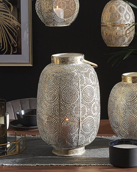 Produktbild Beliani Laterne Metall gold orientalisches Design 40 cm LANTAU