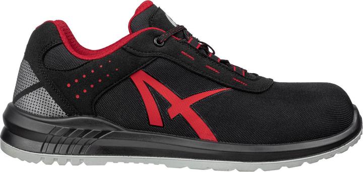 Productafbeelding Albatros Veiligheidsschoen GRID LOW maat 44 zwart/rood S3 SRC EN ISO 20345:2011 microvezel/textielstof (S3, 44)