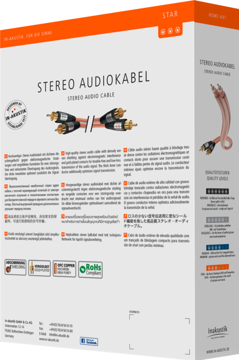 Produktbild Inakustik STAR Stereo-Cinch (3 m, Cinch)