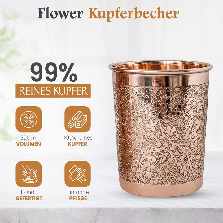 Actual product image Gewürzladen Näfels Kupferbecher Flower (0.30 l)