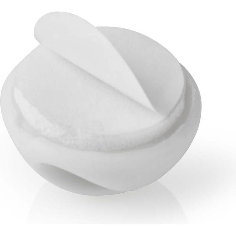 Thumbnail - Nedis, Kabelhalter, Kabelmanagement Kabelclip Gesperrt 6 Stück max. Kabeldicke: 5 mm Silikon 20 mm Weiss