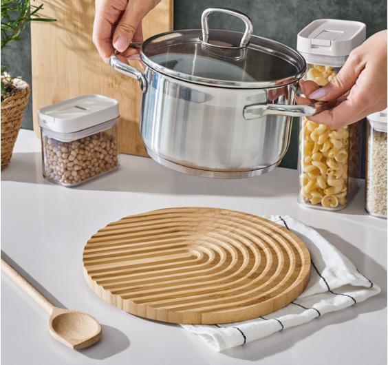 Actual product image Zeller Present Topfuntersetzer Bambus ø 25x1.5 cm (1x, Pan coaster)
