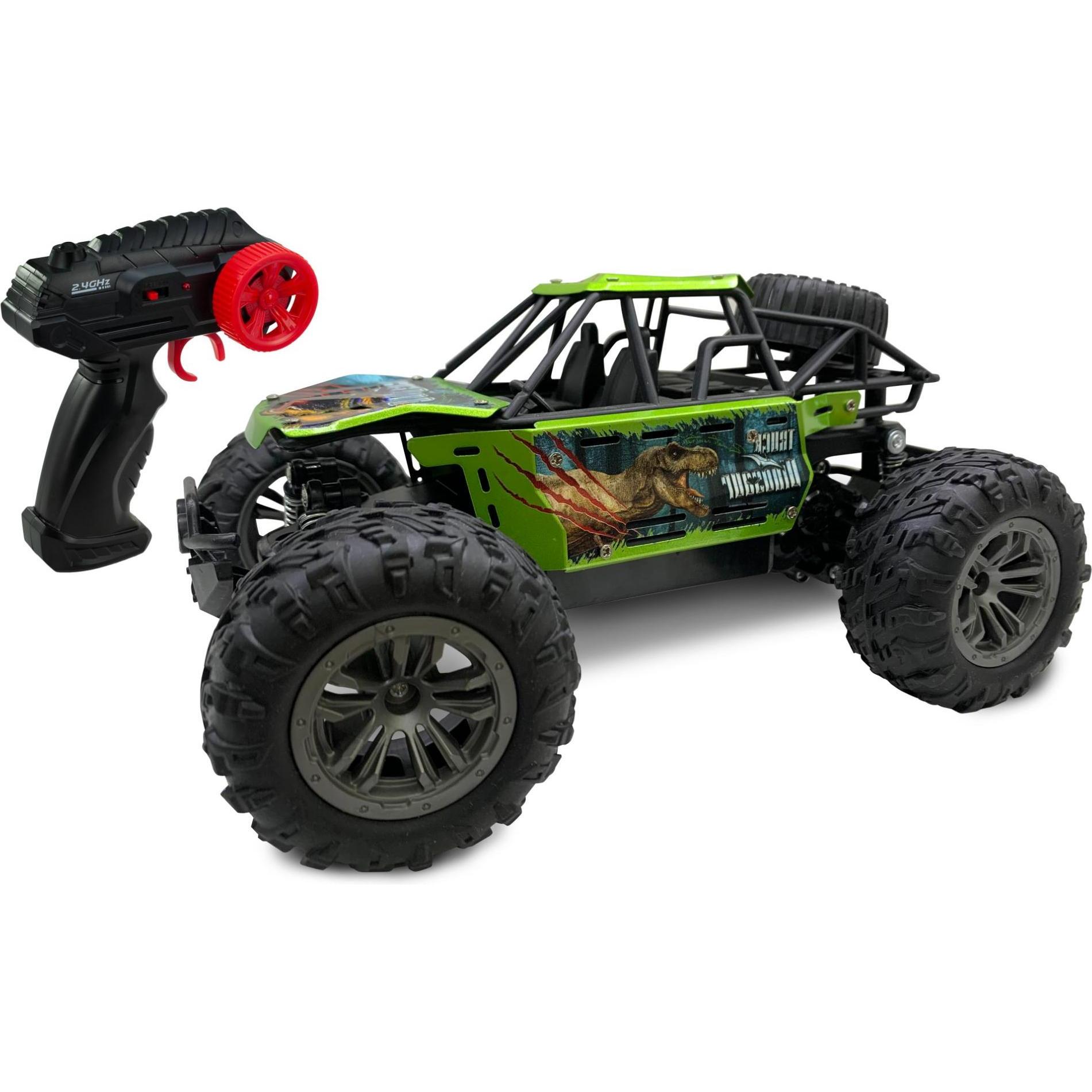 Thumbnail - Re.Eltoys METAL T-REX: Rc 2.4 GHz - Rc 1:16 Scale METAL CARBODY - with shock absorbers - differential - front