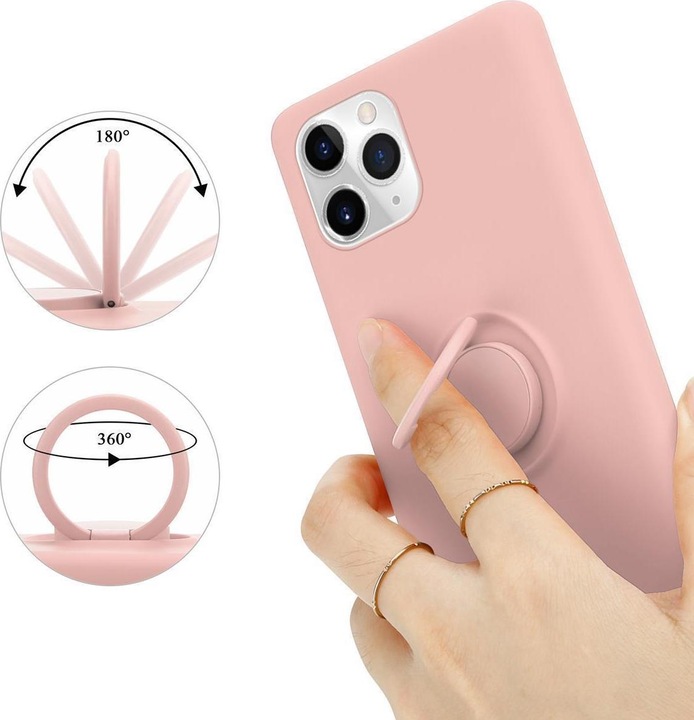 Actual product image Cadorabo TPU Liquid Ring Silicone Case Cover (Apple iPhone 11 Pro)