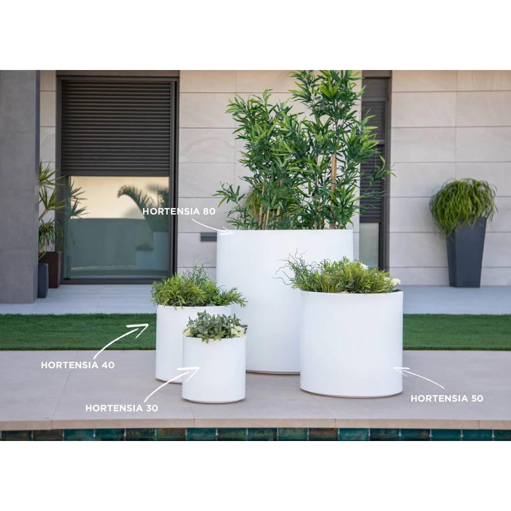 Thumbnail - Newgarden, Blumentopf, HORTENSIA 40 Pflanentopf gross rund ø40x40cm taupe 40L mit Wasserspeicher outdoor