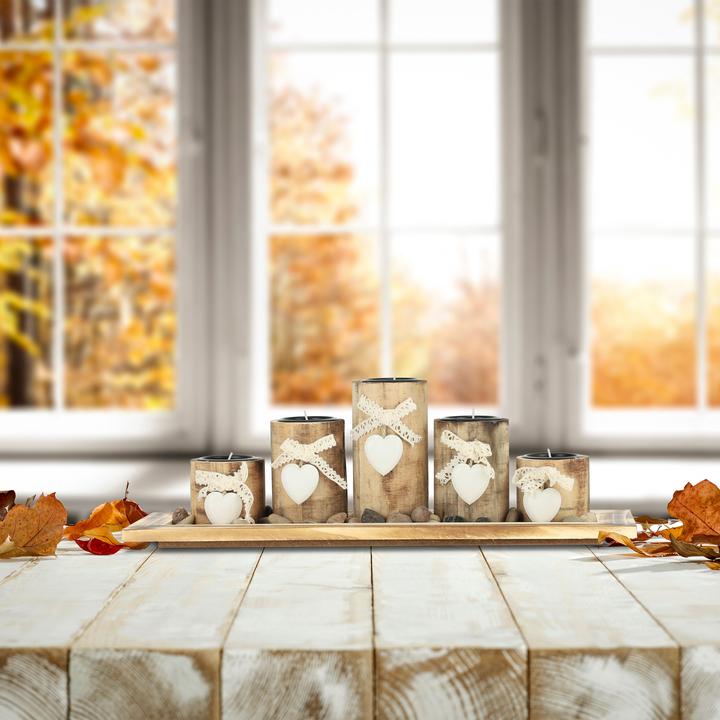 Actual product image Relaxdays Tealight holder (39.5 x 13 x 13.5 cm)