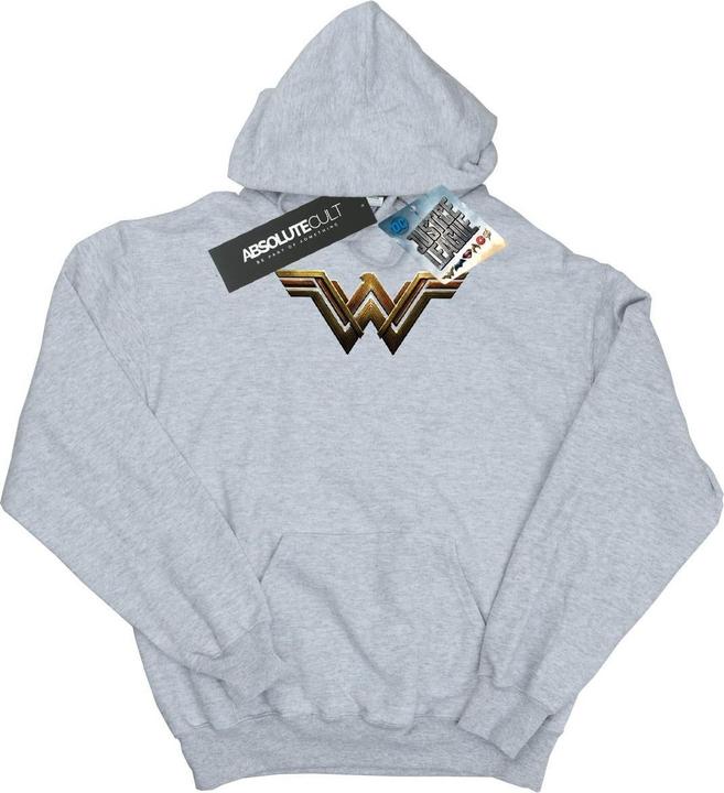 Actual product image Girls Justice League Movie Wonder Woman Emblem Hoodie (140, 146)