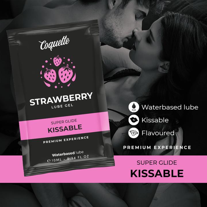 Actual product image Coquette Chic Desire Kissable Strawberry Lube Gel Water-Based 10 ml (10 ml)