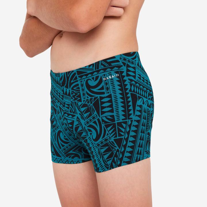 Produktbild Nabaiji Badehose Boxer Jungen - 500 Fitib Fatu grün (122)