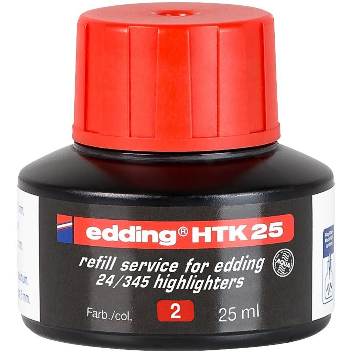 Edding, Marker, HTK25 Nachfülltinte rot (Rot, 1 x)