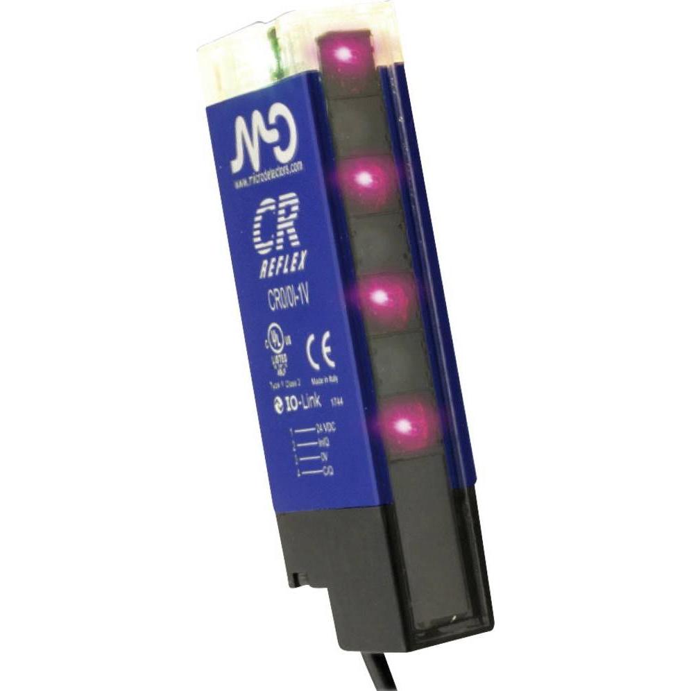 Micro, Rilevatore, MD DETECTORS Sensore fotoelettrico a riflessione CR0/0B-1V CR0/0B-1V 12 - 30 V/DC 1 pz.