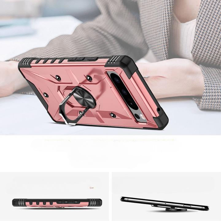 Produktbild Cover-Discount Google Pixel 8 Pro - Armor Case mit Kickstand rosa (Google Pixel 8 Pro)