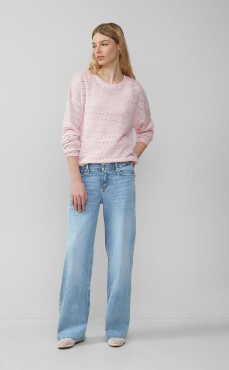 Produktbild S.Oliver Strickpullover leichter Pullover mit Ajourmuster (S)