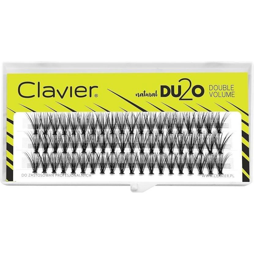 Clavier, Ciglia finte, Du2O Ciglia a ciuffetti a doppio volume 14Mm (Ciglia artificiali)