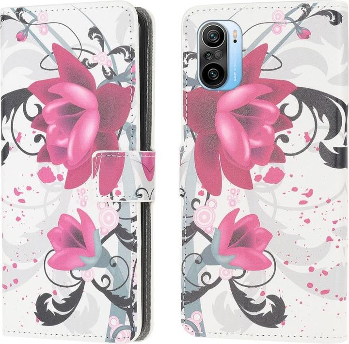Produktbild Cover-Discount Xiaomi Poco F3 - Leder Hülle Lotus Blüte (Xiaomi Mi 11i, Xiaomi Poco F3)