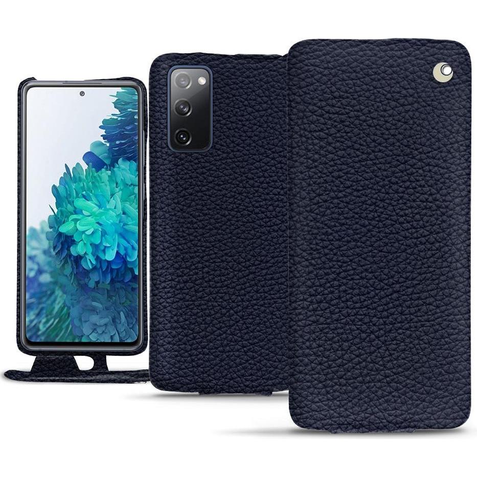 Noreve Lederschutzhülle vertikal (Samsung Galaxy S20 FE), Smartphone Hülle, Violett