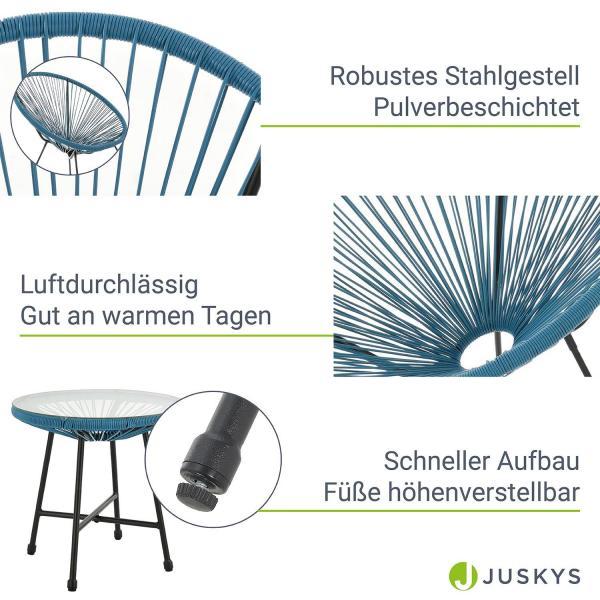 Produktbild Juskys Balkonmöbel Set Ostana (45 cm)