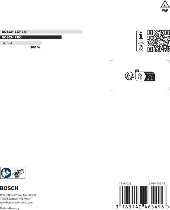 Produktbild Bosch Professional Zubehör Schleifteller hart, 125 mm, für GEX 125-1 AE Professional