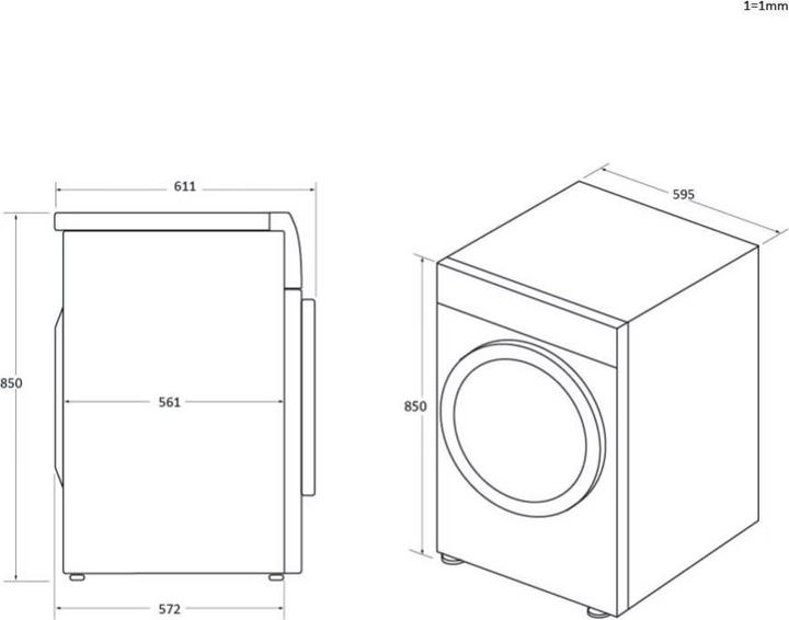 Image du produit Haier HWD100-BD14979U1 Lave-linge séchant autonome 10 kg Lavage 6 kg Séchage