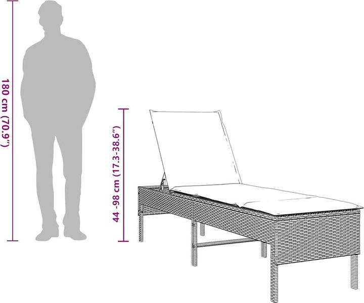 Immagine prodotto vidaXL Sonnenliege (200 cm)