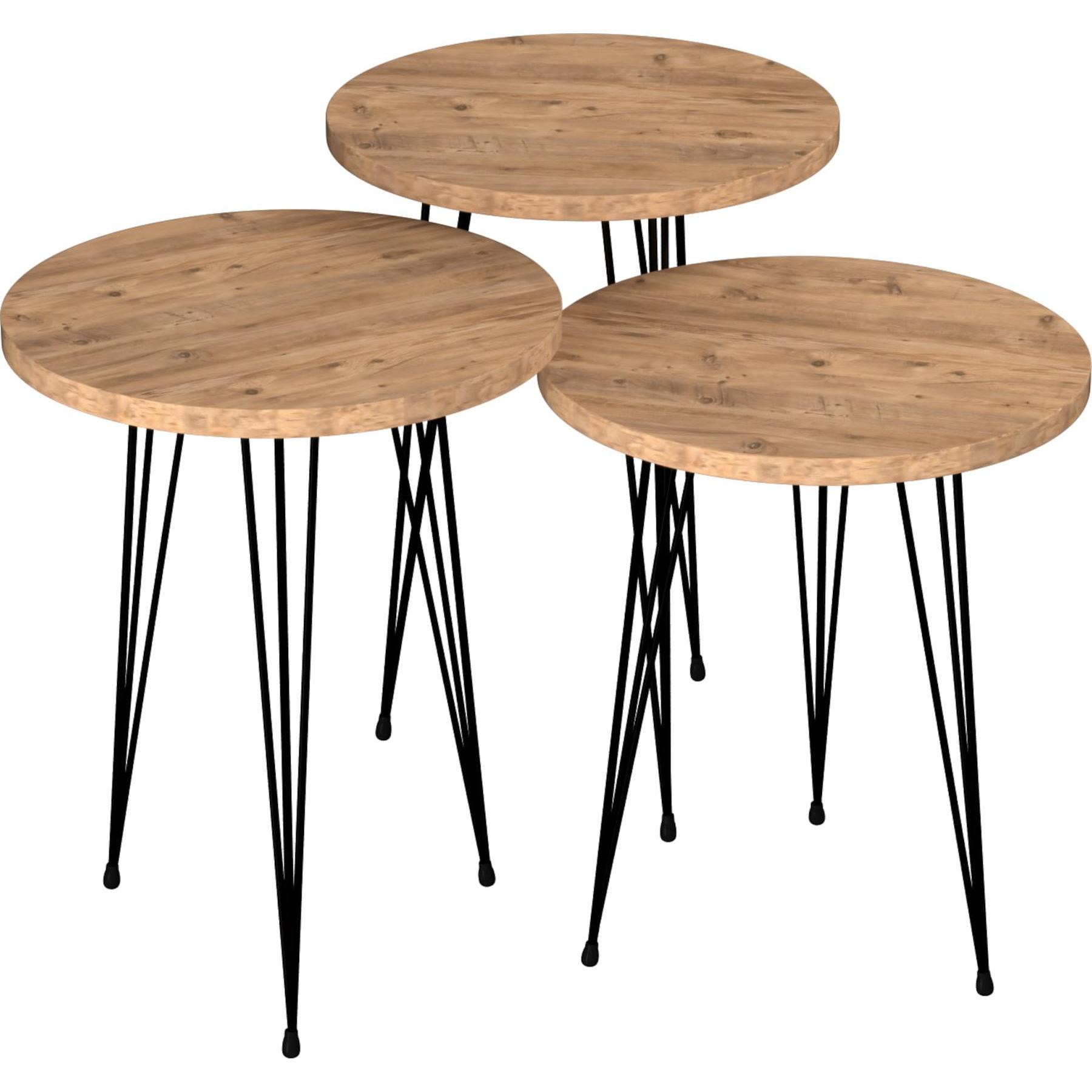 En.Casa, Couchtisch + Beistelltisch, Ry (34 x 34 x 48 cm)
