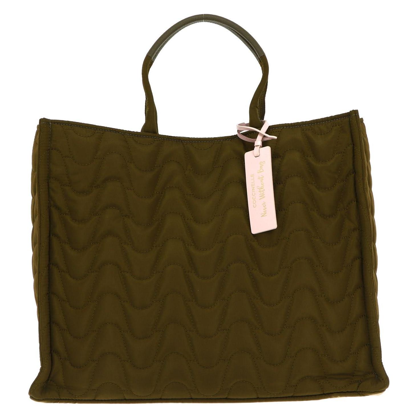 Coccinelle, Damen, Tasche, Never Without Bag Nylon Matelasse Handbag, Braun