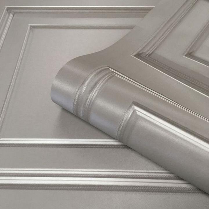 Immagine prodotto Belgravia Carta da parati testurizzata con pannelli in legno Amara (53 x 1000 cm)