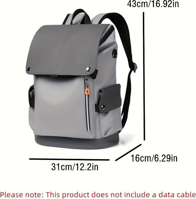 Produktbild Only-Bags.Store PU-Leder Herren Tasche, Trendy grosse Kapazität Reise-Rucksack, Cargo Casual Backpack