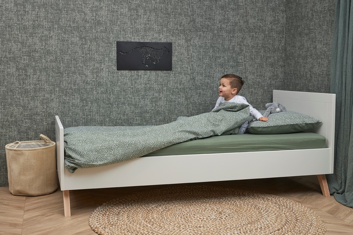 Produktbild Meyco Home jersey Spannbettlaken 180x200 forest green