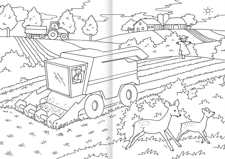 Actual product image Coloring book from 3 years - Farm
