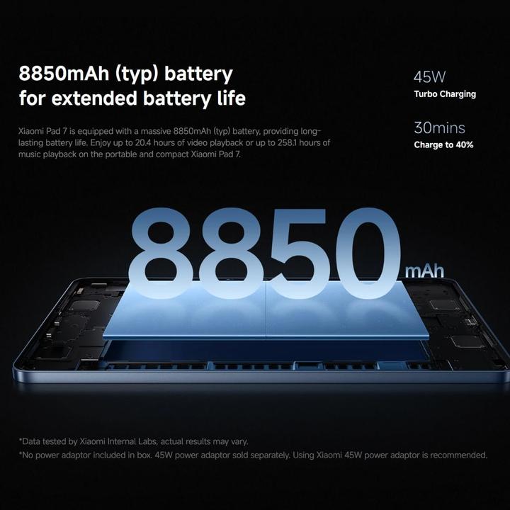 Immagine prodotto Xiaomi Pad 7 8+256 Blu (Solo WiFi, 11", 256 GB, Blu)