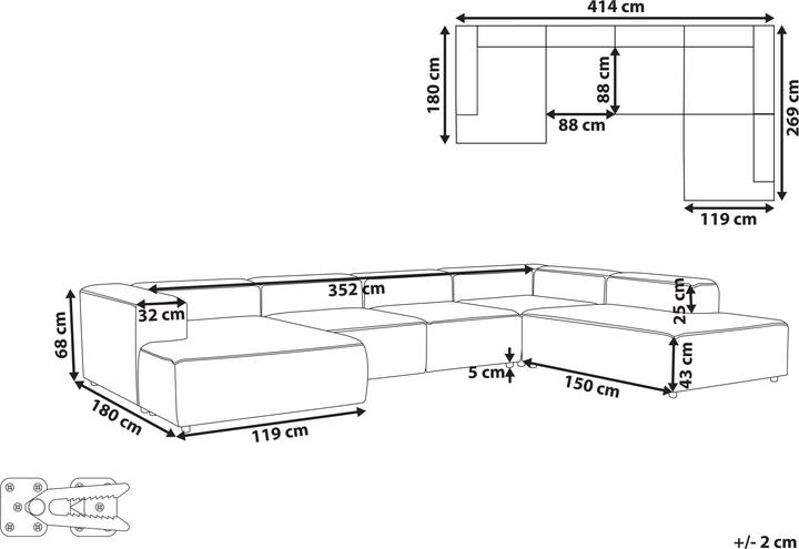 Actual product image Beliani Ardal (Modular sofa)