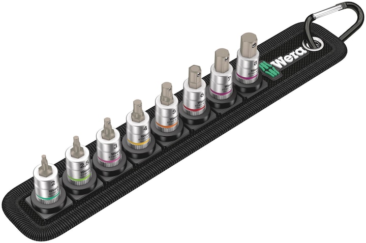 Wera Zeskant dopsleutel (5 mm, 3 mm, 4 mm, 7 mm, 8 mm, 6 mm)