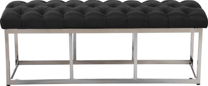 Actual product image Swisshandel24 Bench Amun fabric E120, dark grey (120 cm)