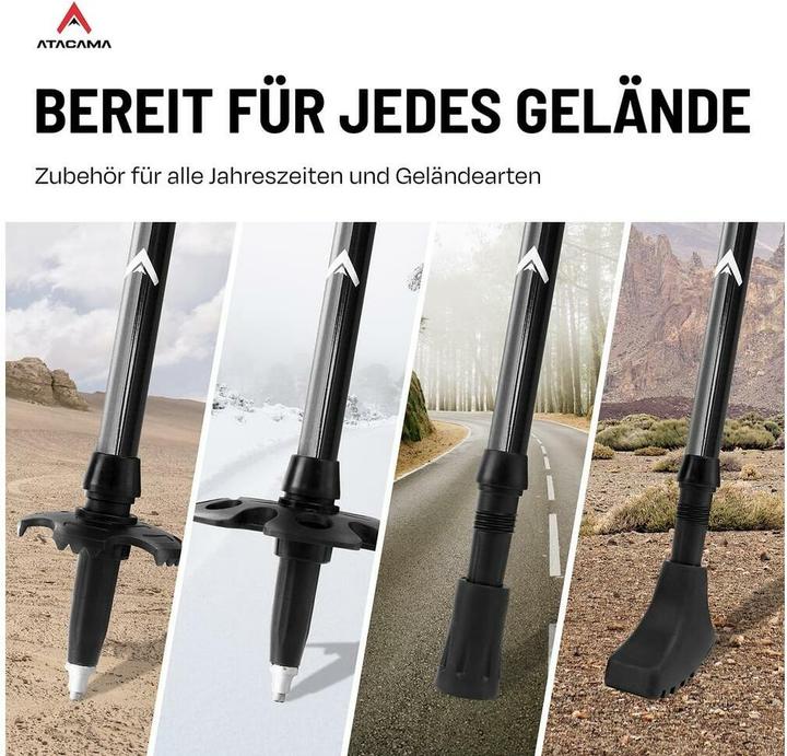 Produktbild Atacama Teleskop Wanderstöcke 13-tlg. 110-135 cm (110 - 135 cm)