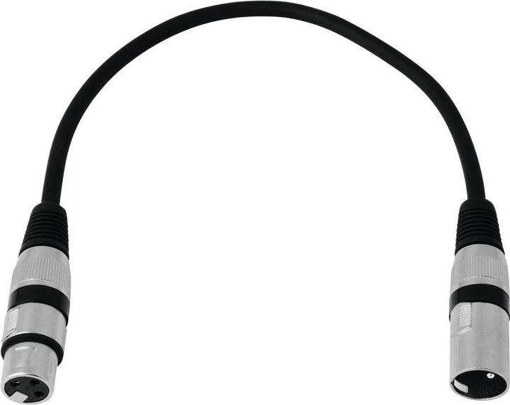 Actual product image Omnitronic XLR cable 3pin 0,2m sw (0.20 m, XLR)