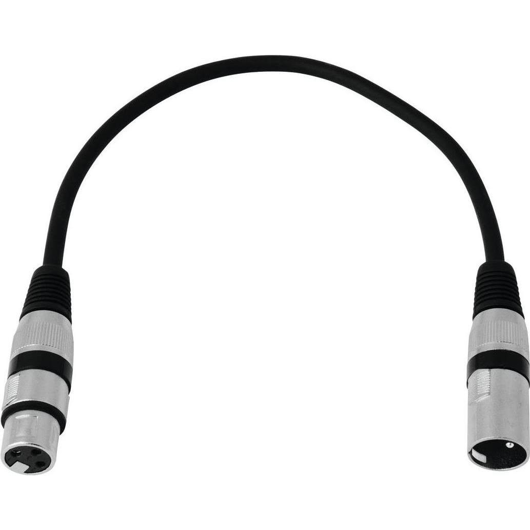 Thumbnail - Omnitronic XLR Kabel 3pol 0,2m sw (0.20 m, XLR), Audio Kabel