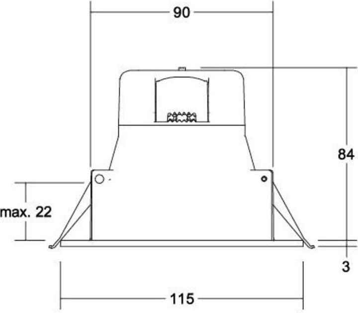 Actual product image Brumberg LED recessed downlight (700 lm)