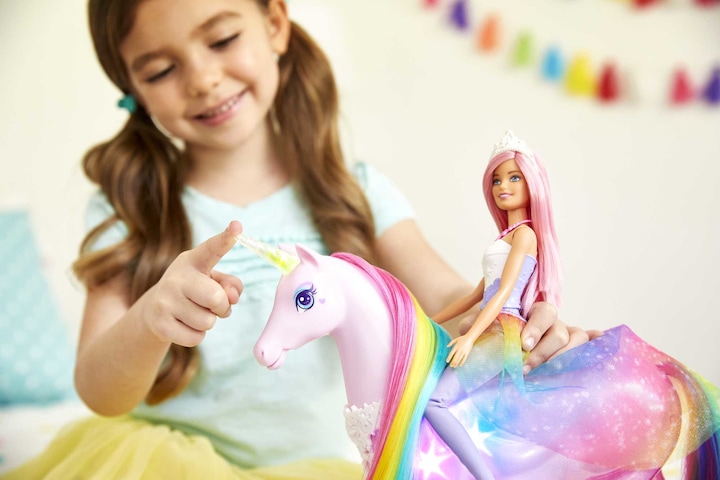 Actual product image Barbie Dreamtopia Magical Lights Unicorn