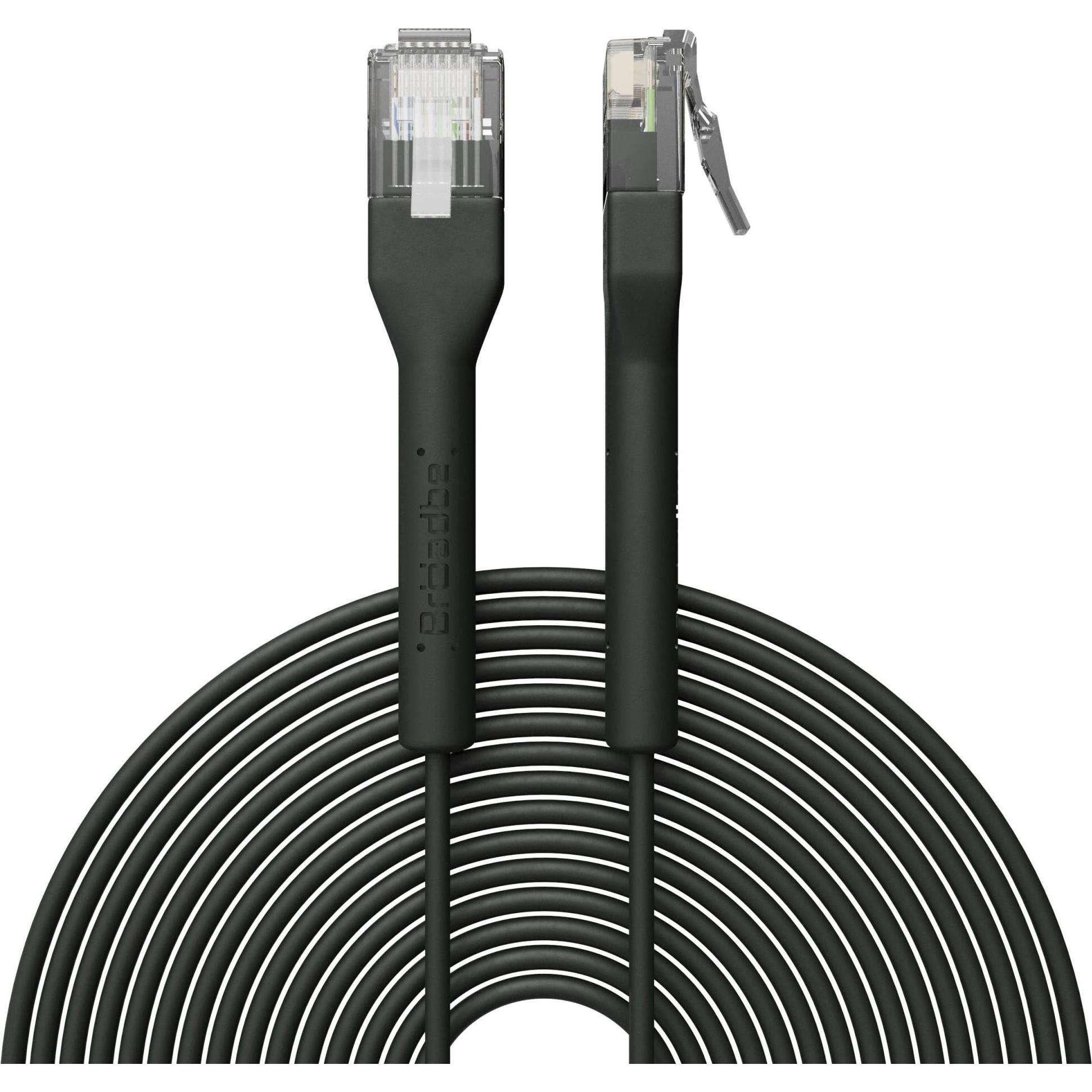 Broadbe Slim Patch Cable 5G Black 12m Cable-Patch-Cat6-BK-12M-Slim (CAT6, 12 m), Cavo di rete
