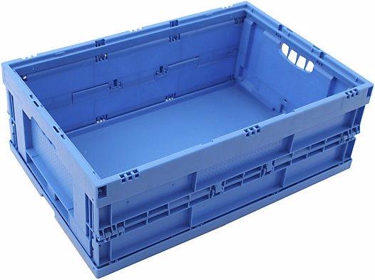 Produktbild Walther Faltbox aus Polypropylen, Inhalt 44 l, ohne Deckel, blau, stapelbar (40 cm, 41.40 l, 1x)