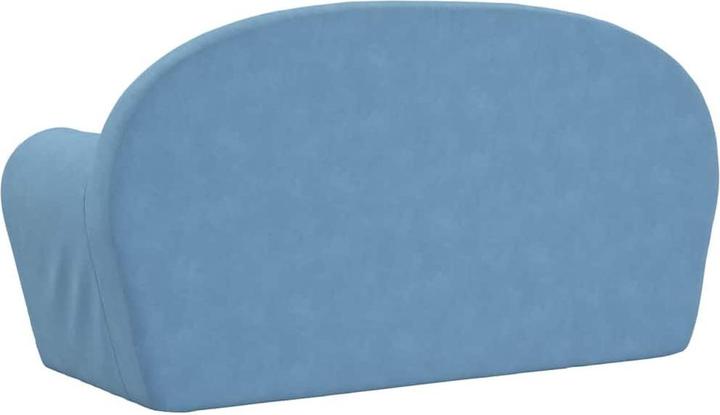 Produktbild VidaXL Kindersofa 2-Sitzer Blau Weich Plüsch (Kindersofa)