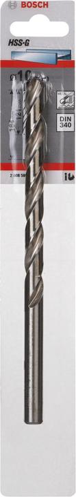 Actual product image Bosch Professional Zubehör Metal drill HSS-G, DIN 340, 10 x 121 x 184 mm, 1-pack (10 mm)