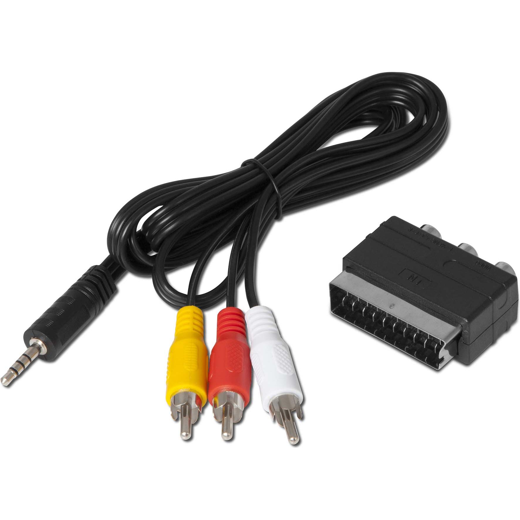 TechniSat Cinch — 3.5mm Klinke (0.05 m, Cinch), Video Kabel