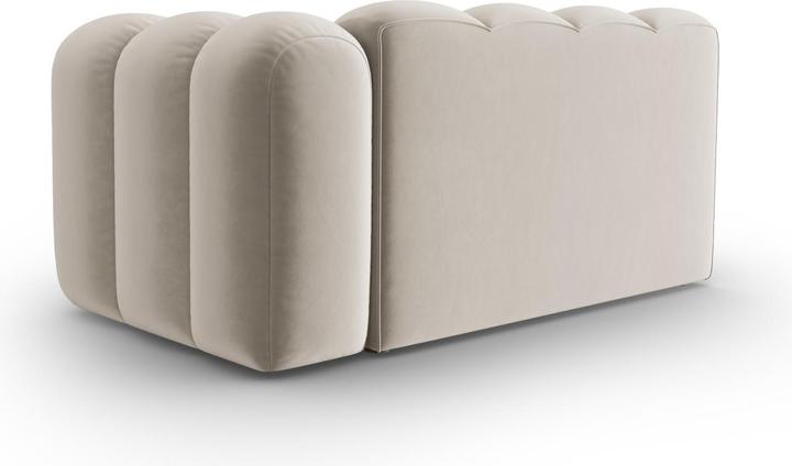 Actual product image Micadoni Velvet Right Modular Sofa, "Lupine", 2 Seats, 145x95x70Made in Europe (2 person sofa)
